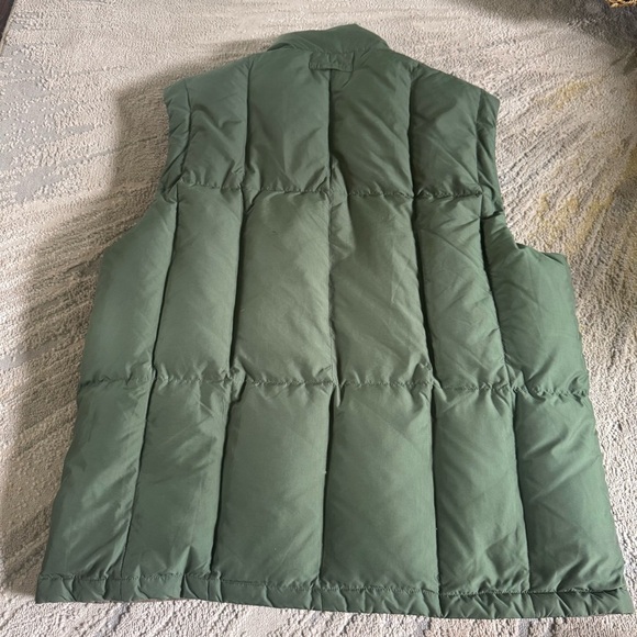 Eddie Bauer Goose Down Reversible Insulated Puffer Vest Green Brown XL long - Picture 9 of 9